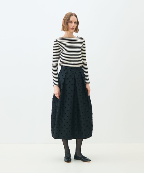 トゥモローランドコレクション☆ モールポルカドット コクーンスカート、Mサイズ モールポルカドット コクーンスカート（スカート）｜TOMORROWLAND