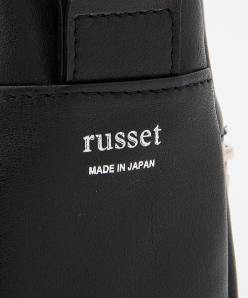 russet（ラシット）の「レザースクエアショルダーバッグ（ショルダーバッグ・レディース・ブラック/シルバー・FREE）」の10枚目の写真