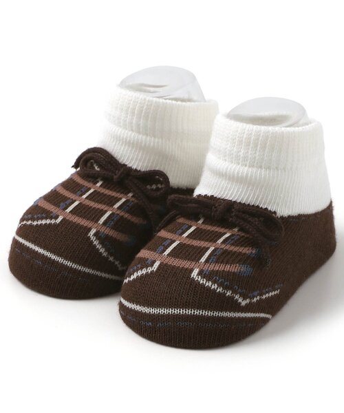Ampersand（アンパサンド）の「おめかしシューズ風ベビーソックス（ベビーシューズ/ベビーソックス・キッズ・ブラック/ピンク/ブラウン/ネイビー・12/9）」の3枚目の写真