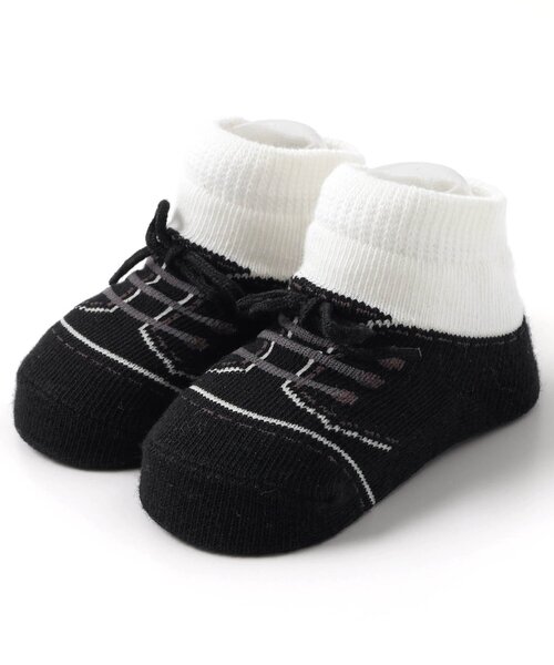 Ampersand（アンパサンド）の「おめかしシューズ風ベビーソックス（ベビーシューズ/ベビーソックス・キッズ・ブラック/ピンク/ブラウン/ネイビー・12/9）」の2枚目の写真