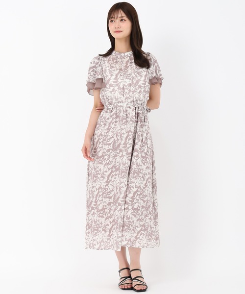 MISCH MASCH(ミッシュマッシュ)の「ブライト楊柳花柄ワンピース(ワンピース・レディース・モカ/グレー・M/S)」の9枚目の写真