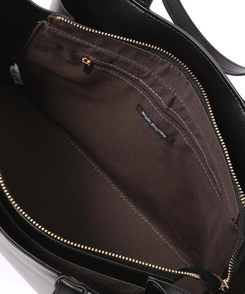 NATURAL BEAUTY BASIC（ナチュラルビューティーベーシック）の「◇ドロップリボントートバッグ（トートバッグ・レディース・ブラック/オフホワイト・ﾌﾘ-）」の12枚目の写真