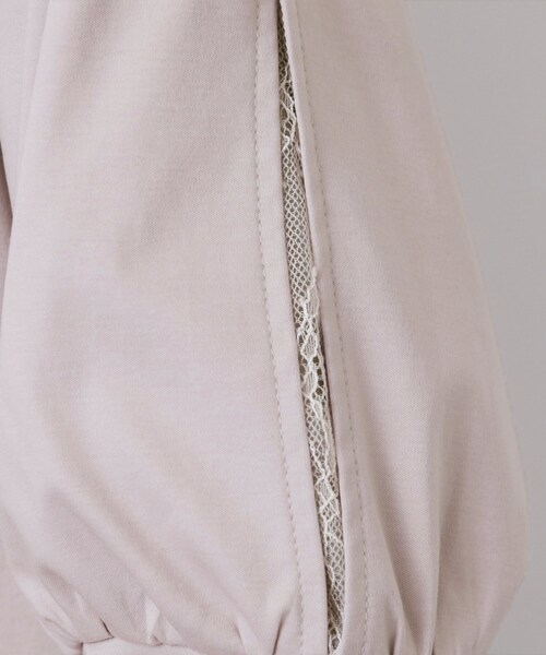 index（インデックス）の「レースドッキングスリーブトップス【洗濯機洗い可/UVケア】（Tシャツ/カットソー・レディース・オフホワイト/サンドベージュ/ネイビー/グリーン系・36/38/40/42）」の13枚目の写真