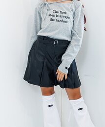 algy | フェイクレザープリーツショーパン(その他パンツ)