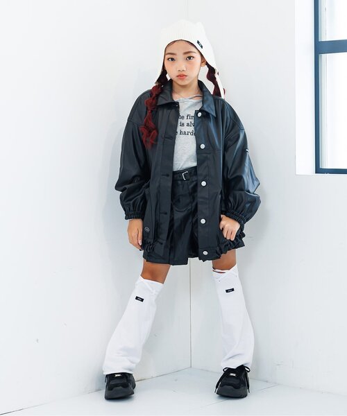 algy（アルジー）の「フェイクレザープリーツショーパン（その他パンツ・キッズ・ブラック/ブラウン・X-SMALL/SMALL/MEDIUM/XX-SMALL）」の8枚目の写真