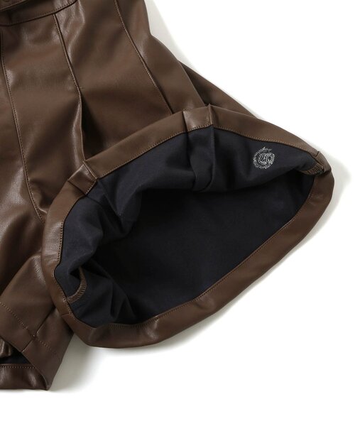 algy（アルジー）の「フェイクレザープリーツショーパン（その他パンツ・キッズ・ブラック/ブラウン・X-SMALL/SMALL/MEDIUM/XX-SMALL）」の12枚目の写真