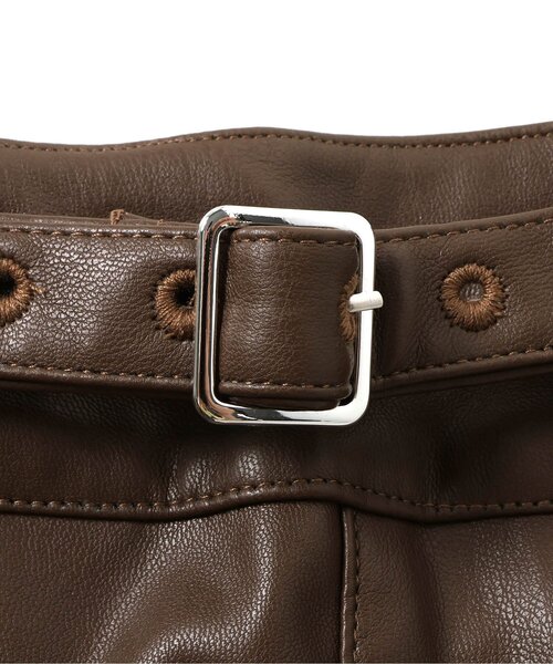 algy（アルジー）の「フェイクレザープリーツショーパン（その他パンツ・キッズ・ブラック/ブラウン・X-SMALL/SMALL/MEDIUM/XX-SMALL）」の16枚目の写真