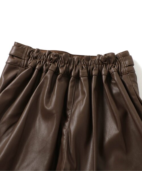 algy（アルジー）の「フェイクレザープリーツショーパン（その他パンツ・キッズ・ブラック/ブラウン・X-SMALL/SMALL/MEDIUM/XX-SMALL）」の17枚目の写真