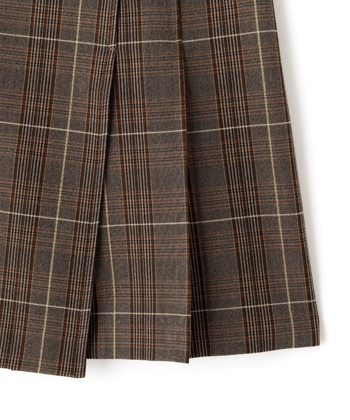 JILL by JILL STUART（ジルバイジルスチュアート）の「◇ウーリッシュフラノラップ風スカパン（その他パンツ・レディース・ブラウン系その他/グレー/ベージュ・MEDIUM/SMALL）」の6枚目の写真