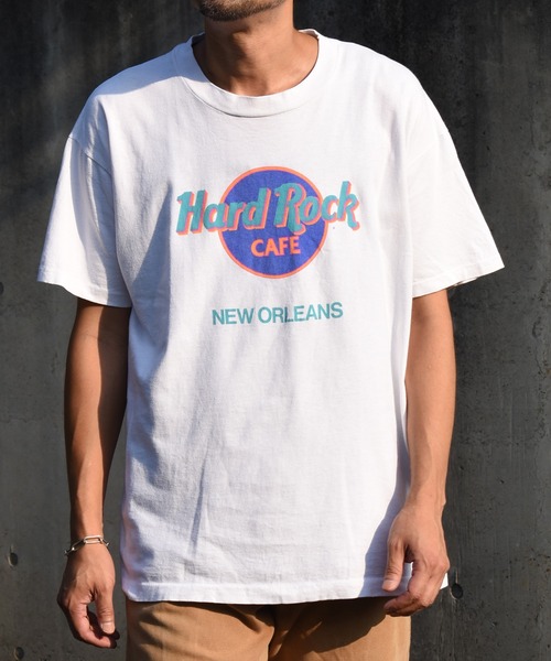 VINTAGE（ヴィンテージ）の「【USED】90’s HARD ROCK CAFE 企業ロゴ Tシャツ USA製（Tシャツ/カットソー・メンズ・ホワイト・X-LARGE）」の6枚目の写真