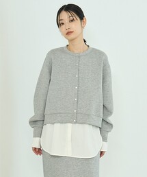【新色追加】BEAUTY FORM JERSEY スナップカーディガン