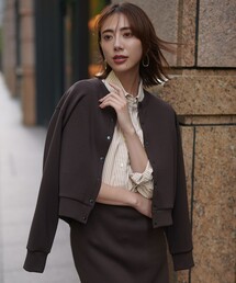 【新色追加】BEAUTY FORM JERSEY スナップカーディガン