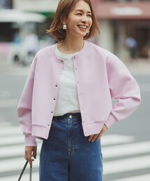 ペプラム」に該当するトップス（ピンク/桃色系・長袖）ファッション