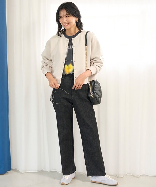 UNFILO(アンフィーロ)の「【新色追加】BEAUTY FORM JERSEY スナップカーディガン(カーディガン/ボレロ・レディース・ベージュ系/ピンク系1/ブルー系/ブラック系/グレー系/ダークブラウン系/ライトグレー系/ネイビー系/ローズ系・SMALL/MEDIUM)」の11枚目の写真