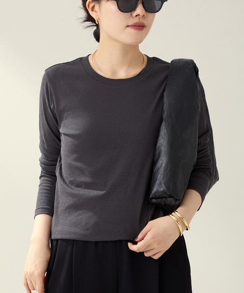 plage（プラージュ）の「Hight Twist ロンT（Tシャツ/カットソー・レディース・ベージュ/アイボリー/チャコールグレー・FREE）」の3枚目の写真