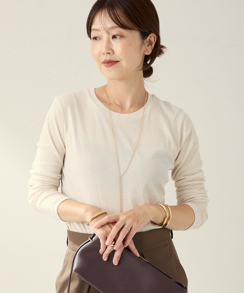 plage（プラージュ）の「Hight Twist ロンT（Tシャツ/カットソー・レディース・ベージュ/アイボリー/チャコールグレー・FREE）」の2枚目の写真