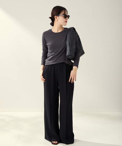 plage（プラージュ）の「Hight Twist ロンT（Tシャツ/カットソー・レディース・ベージュ/アイボリー/チャコールグレー・FREE）」の4枚目の写真