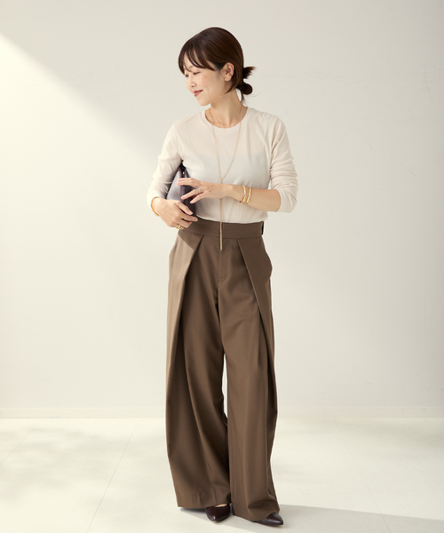 plage（プラージュ）の「Hight Twist ロンT（Tシャツ/カットソー・レディース・ベージュ/アイボリー/チャコールグレー・FREE）」の6枚目の写真