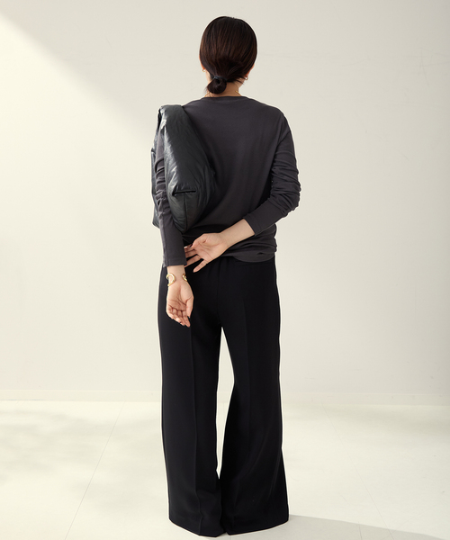 plage（プラージュ）の「Hight Twist ロンT（Tシャツ/カットソー・レディース・ベージュ/アイボリー/チャコールグレー・FREE）」の9枚目の写真