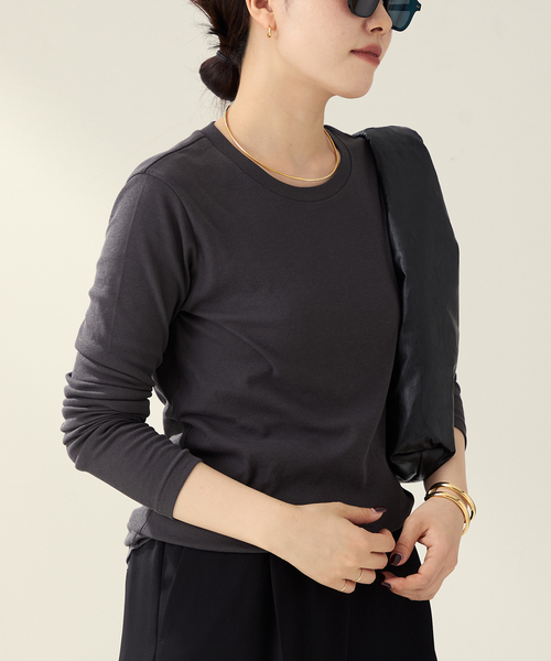 plage（プラージュ）の「Hight Twist ロンT（Tシャツ/カットソー・レディース・ベージュ/アイボリー/チャコールグレー・FREE）」の11枚目の写真