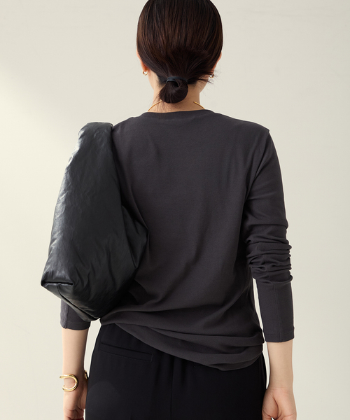 plage（プラージュ）の「Hight Twist ロンT（Tシャツ/カットソー・レディース・ベージュ/アイボリー/チャコールグレー・FREE）」の12枚目の写真