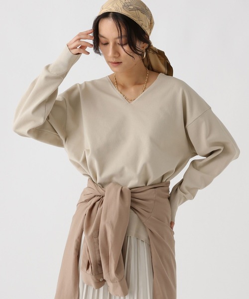 Elura（エルーラ）の「Vネックハリカンニット/588170（ニット/セーター・レディース・イエロー/オレンジ/キャメル/ブラック/ライトベージュ/ライトピンク・FREE）」の11枚目の写真