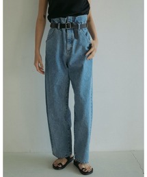 anuke（アンヌーク）の「Waist Tuck Denim（デニムパンツ）」 - WEAR