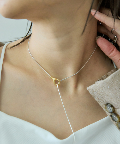 JOURNAL STANDARD（ジャーナルスタンダード）の「【JSjewelry】S925 60cm ラリエットネックレス（ネックレス・レディース・シルバー・FREE）」の3枚目の写真