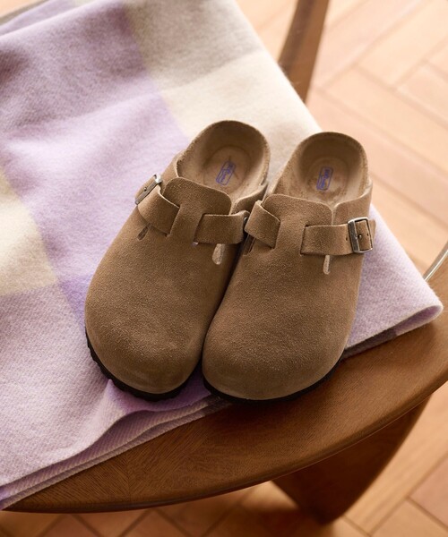 ビルケンシュトック　ボストン　39 モカ ビルケンシュトック BIRKENSTOCK Boston Shearling Suede