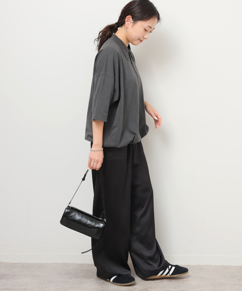 JOURNAL STANDARD relume(ジャーナルスタンダード レリューム)の「《追加 / 新色》サテンベイカーパンツ(その他パンツ・レディース・ブラック/ブラウン/キャメル・36/38)」の11枚目の写真