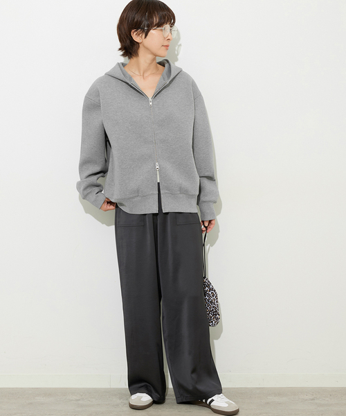 JOURNAL STANDARD relume(ジャーナルスタンダード レリューム)の「《追加 / 新色》サテンベイカーパンツ(その他パンツ・レディース・ブラック/ブラウン/キャメル・36/38)」の14枚目の写真