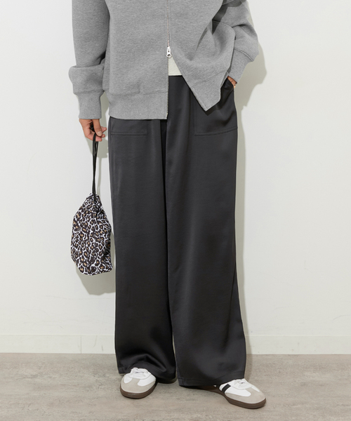 JOURNAL STANDARD relume(ジャーナルスタンダード レリューム)の「《追加 / 新色》サテンベイカーパンツ(その他パンツ・レディース・ブラック/ブラウン/キャメル・36/38)」の18枚目の写真