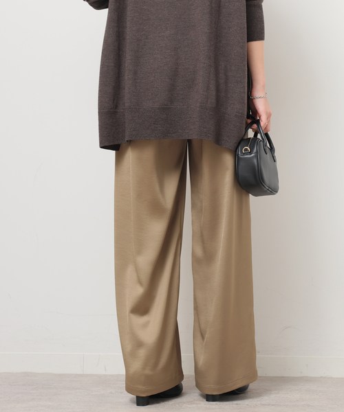 JOURNAL STANDARD relume(ジャーナルスタンダード レリューム)の「《追加 / 新色》サテンベイカーパンツ(その他パンツ・レディース・ブラック/ブラウン/キャメル・36/38)」の9枚目の写真