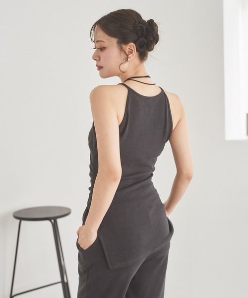 LAULEN(ローレン)の「shawl cardigan relax 3set /ショールカーディガンリラックス3点セット(セットアップ・レディース・ブラック/チャコールグレー・FREE)」の18枚目の写真