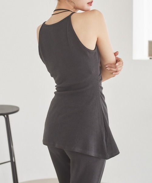 LAULEN(ローレン)の「shawl cardigan relax 3set /ショールカーディガンリラックス3点セット(セットアップ・レディース・ブラック/チャコールグレー・FREE)」の16枚目の写真