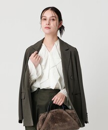 BEAUTY&YOUTH UNITED ARROWS | ラッフル スキッパーブラウス ウォッシャブル(シャツ/ブラウス)