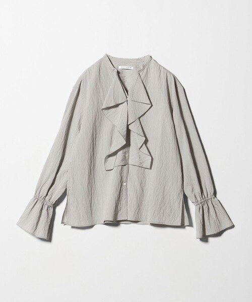 BEAUTY&YOUTH UNITED ARROWS（ビューティーアンドユースユナイテッドアローズ）の「ラッフル スキッパーブラウス ウォッシャブル（シャツ/ブラウス・レディース・ライトグレー/ナチュラル/ホワイト・FREE）」の18枚目の写真