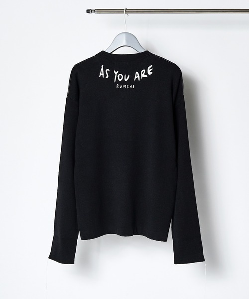 RUMCHE(ラムシェ)の「As You Are Knit / As You Are ニット(ニット/セーター・レディース・オレンジ/ホワイト/ホワイト×ブラック/ブラック・FREE)」の3枚目の写真