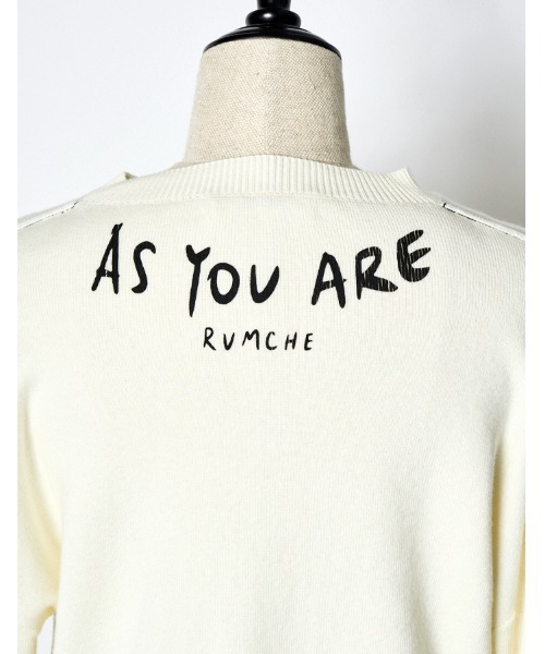 RUMCHE(ラムシェ)の「As You Are Knit / As You Are ニット(ニット/セーター・レディース・オレンジ/ホワイト/ホワイト×ブラック/ブラック・FREE)」の10枚目の写真