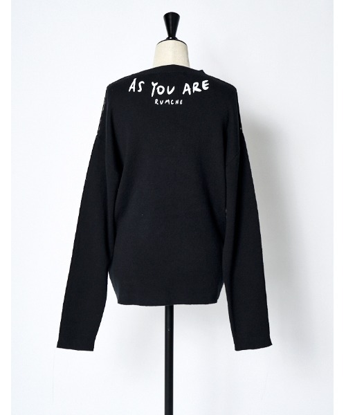 RUMCHE(ラムシェ)の「As You Are Knit / As You Are ニット(ニット/セーター・レディース・オレンジ/ホワイト/ホワイト×ブラック/ブラック・FREE)」の19枚目の写真