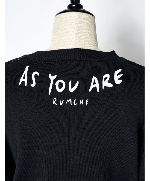 RUMCHE(ラムシェ)の「As You Are Knit / As You Are ニット(ニット/セーター・レディース・オレンジ/ホワイト/ホワイト×ブラック/ブラック・FREE)」の20枚目の写真