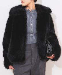 フェイクファーブルゾン