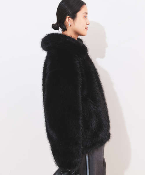 journal standard L'essage（ジャーナルスタンダードレサージュ）の「フェイクファーブルゾン（その他アウター・レディース・ブラウン/ブラック・FREE）」の22枚目の写真