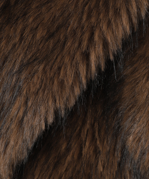 journal standard L'essage（ジャーナルスタンダードレサージュ）の「フェイクファーブルゾン（その他アウター・レディース・ブラウン/ブラック・FREE）」の12枚目の写真