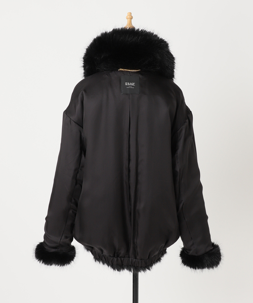 journal standard L'essage（ジャーナルスタンダードレサージュ）の「フェイクファーブルゾン（その他アウター・レディース・ブラウン/ブラック・FREE）」の16枚目の写真