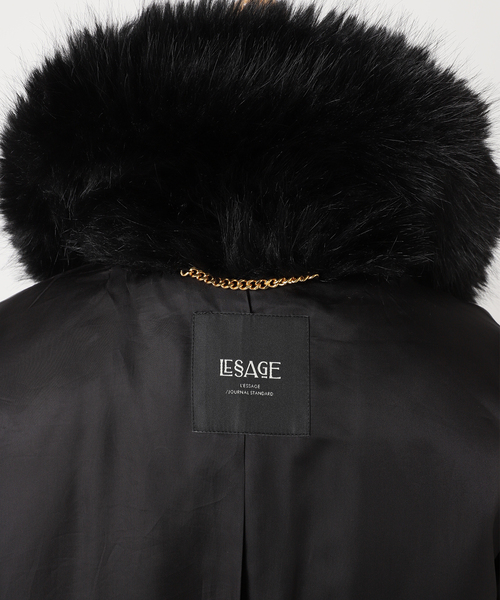 journal standard L'essage（ジャーナルスタンダードレサージュ）の「フェイクファーブルゾン（その他アウター・レディース・ブラウン/ブラック・FREE）」の17枚目の写真