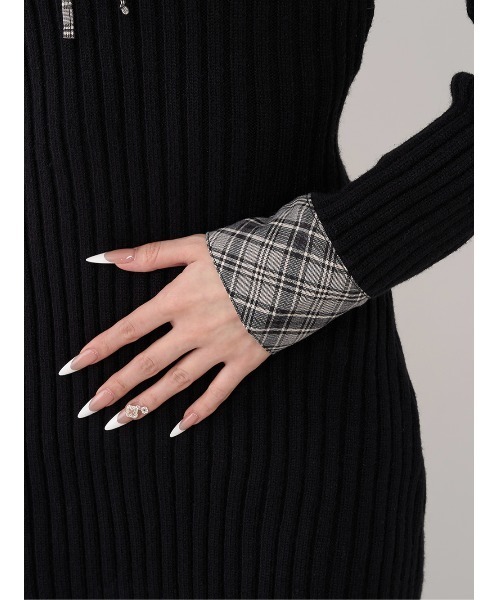 Darich（ダーリッチ）の「レイヤードライクニットミニワンピース