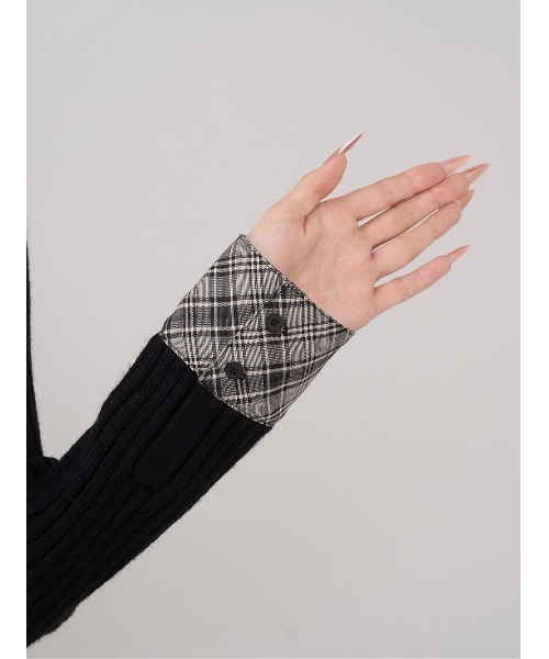 レイヤードライクニットミニワンピース（ワンピース）｜Darich