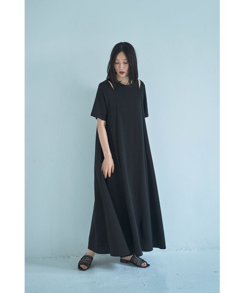 marjour（マージュール）の「SHOULDER SLIT HALF SLEEVE DRESS（ワンピース・レディース・ブラウン/ブラック・02/01）」の22枚目の写真