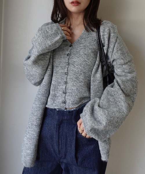 CORNERS(コーナーズ)の「ホルターネックニットカーディガンセット(ニット/セーター・レディース・チャコールグレー/杢グレー/ブラウン・M)」の11枚目の写真